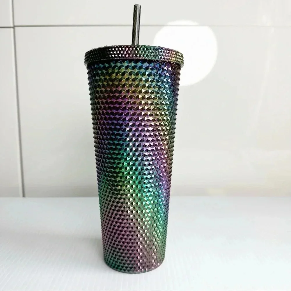 Starbucks Oil Slick Rainbow Iridescent Venti Tumbler 24oz. Halloween 2023
